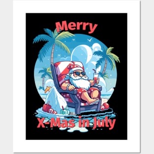 Summer Claus | "Christmas in July" T-Shirt Posters and Art